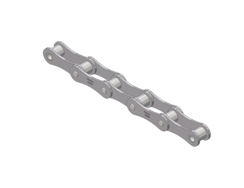 thumbnail image 2 of 80H-2 Heavy Duty Double Strand Roller Chain 10FT With Connecting Link 2 of 5